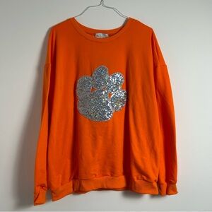 NWT Abby & Evie Clemson Orange Sweatshirt 3XL